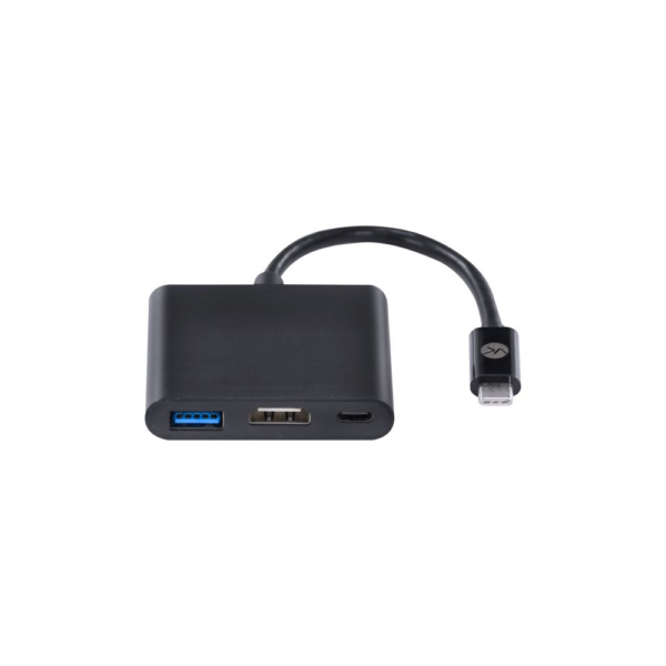 Adaptador Hub Usb Tipo C P/ Hdmi/Usb 3.0/Tipo C - 20 Cm - Hchuc-20