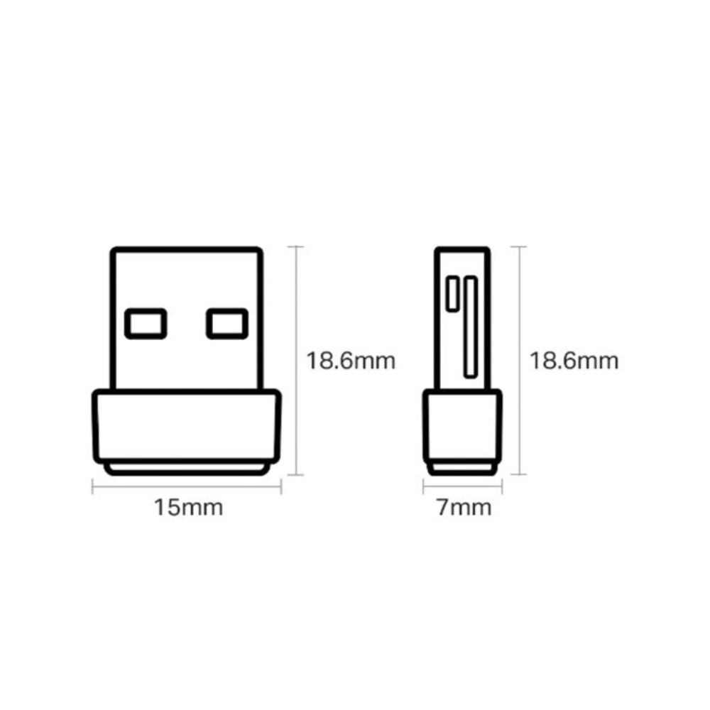 Adaptador Usb Wireless S/Fio Ac600 Archer T2U Nano - Imagem 2