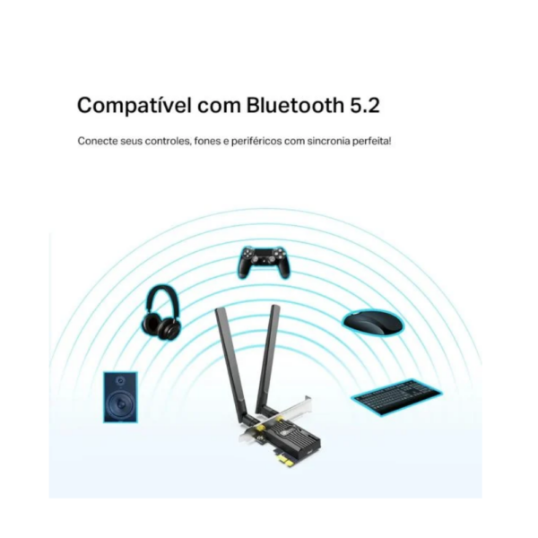 Alternative view of Adaptador Wifi 6 Ax1800 Bluetooth 5.2 Archer Tx20E