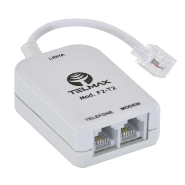 Filtro Adsl Duplo F2-T2 Cinza