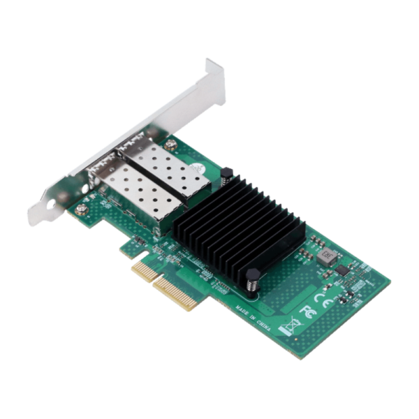 Alternative view of Placa De Rede 10G Dual Port Sfp Pci-E X4 Pcyes Sfp10G2P