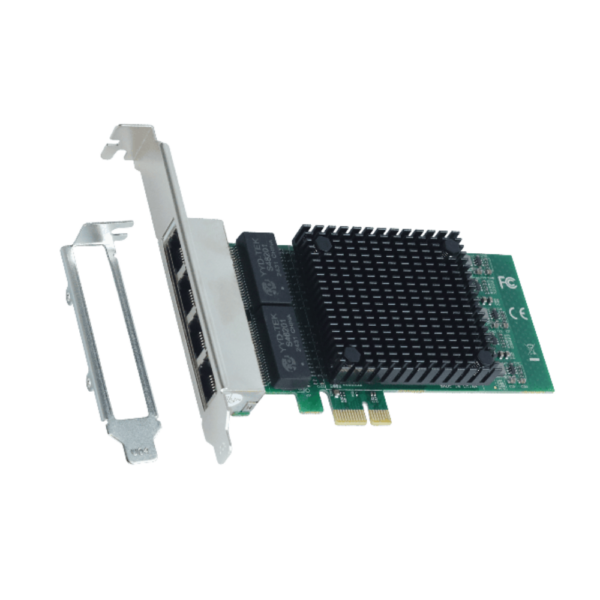 Placa De Rede 2.5G Quad Port Rj45 Pci-E X4 Pcyes Lc2500-It4P
