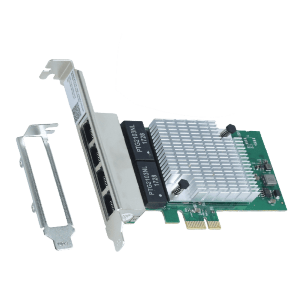Placa De Rede Gigabit Quad Port Rj45 Pci-E X1 Pcyes Lc1000-4P