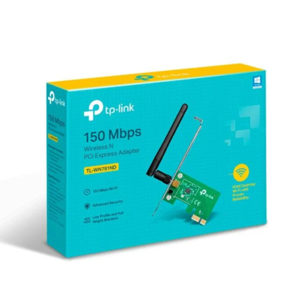 Alternative view of Placa De Rede Wireless Pci-E 150Mbps Tl-Wn781Nd