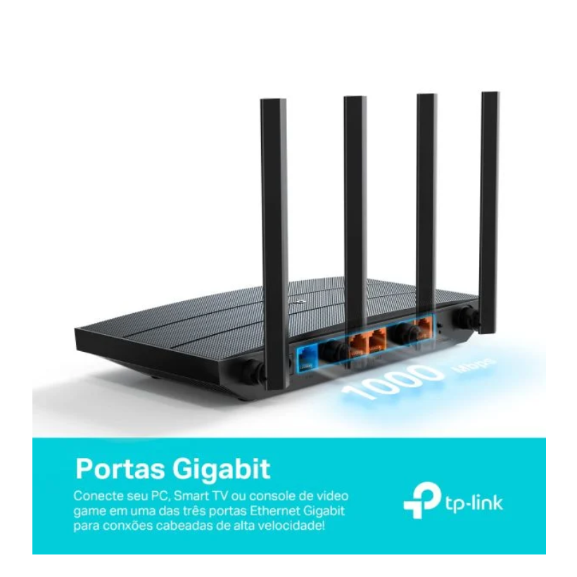 Roteador Gigabit Ax1500 Wi-Fi 6 Archer Ax12 Nacional - Imagem 2