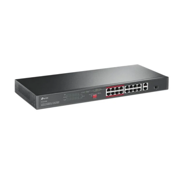 Alternative view of Switch 16P 10/100Mbps Poe+ E 2P Gigabit Tl-Sl1218P Smb