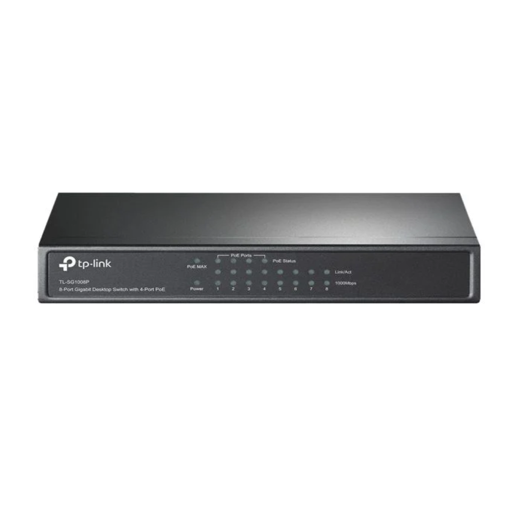 Switch Gigabit 8P C/ 4P Poe+ Tl-Sg1008P Smb