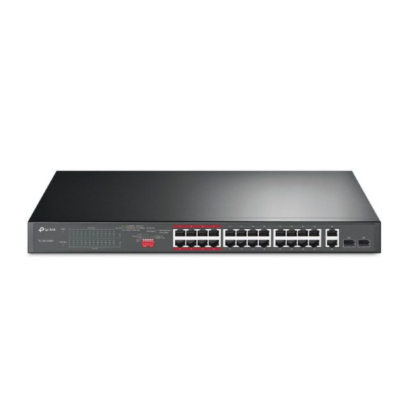 Switch Poe+ C/ 24 Portas 10/100Mbps E 2 Portas Gigabit Tl-Sl1226P Smb