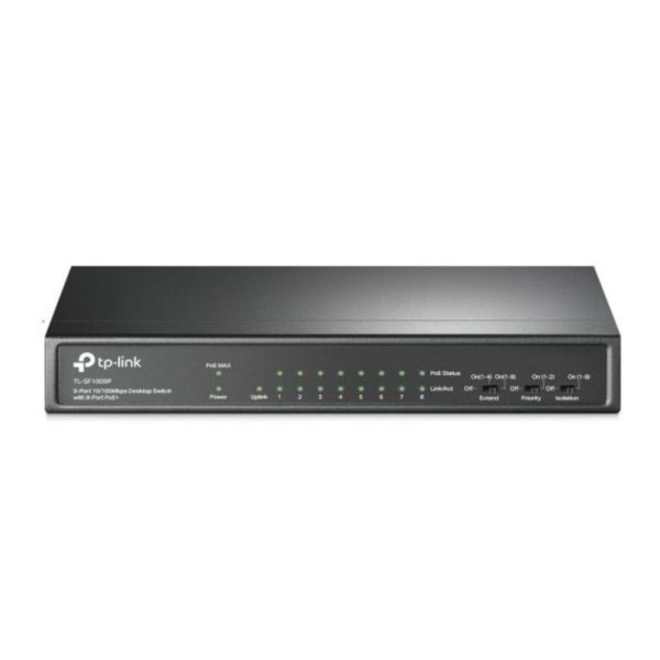 Switch 9 Portas Fast 10/100 (8 Portas Poe+) Tl-Sf1009P Smb