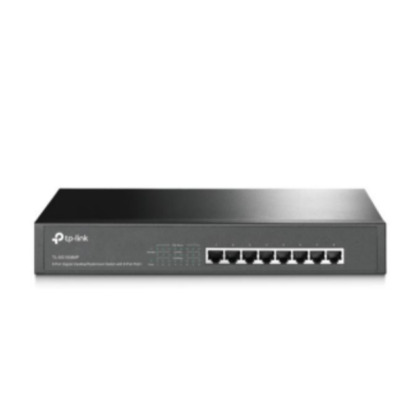 Switch Gigabit De Mesa Ou Rack De 8 Portas Poe+ Tp-Link Tlsg1008Mp