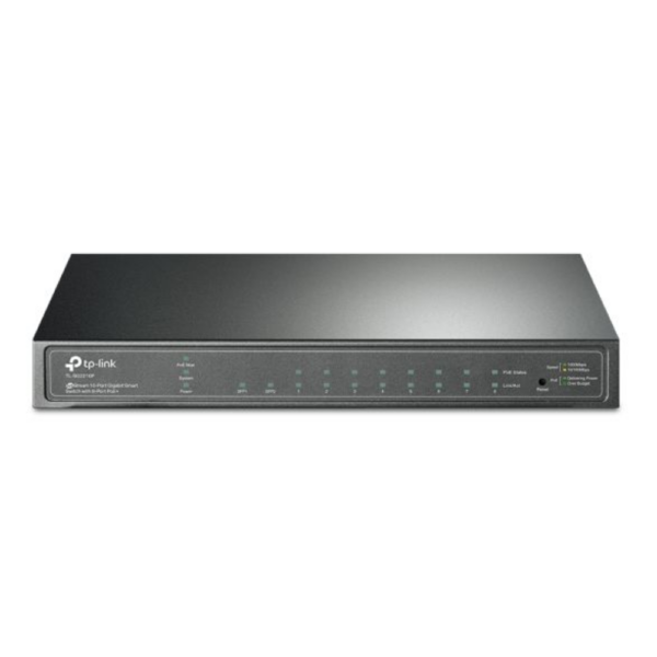 Switch Smart Poe Tp-Link Sg2210P Jetstream 10-Portas Gigabit Com 8-Portas Poe+