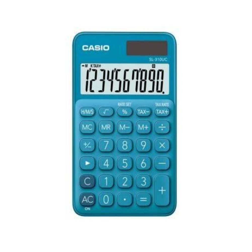 Calculadora De Bolso 10 Dígitos Azul - Sl-310Uc-Bu-W-Dc