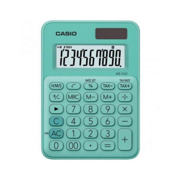 Alternative view of Calculadora De Mesa 10 Dígitos Verde - Ms-7Uc-Gn-W-Dc