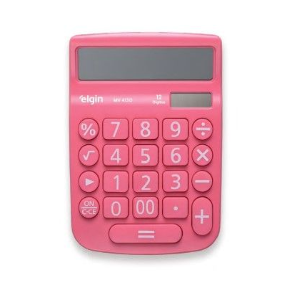 Calculadora De Mesa 12 Dígitos Mv-4130 Rosa - Imagem 2