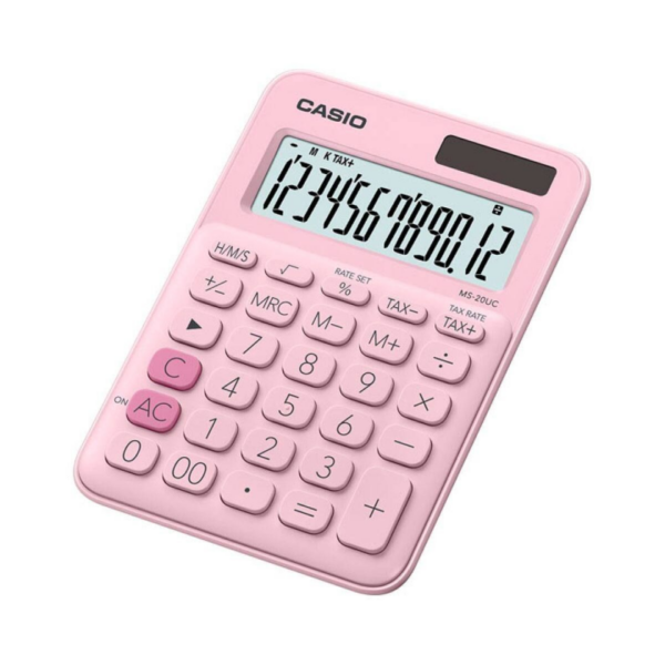 Calculadora De Mesa 12 Dígitos Rosa - Ms-20Uc-Pk-W-Dc