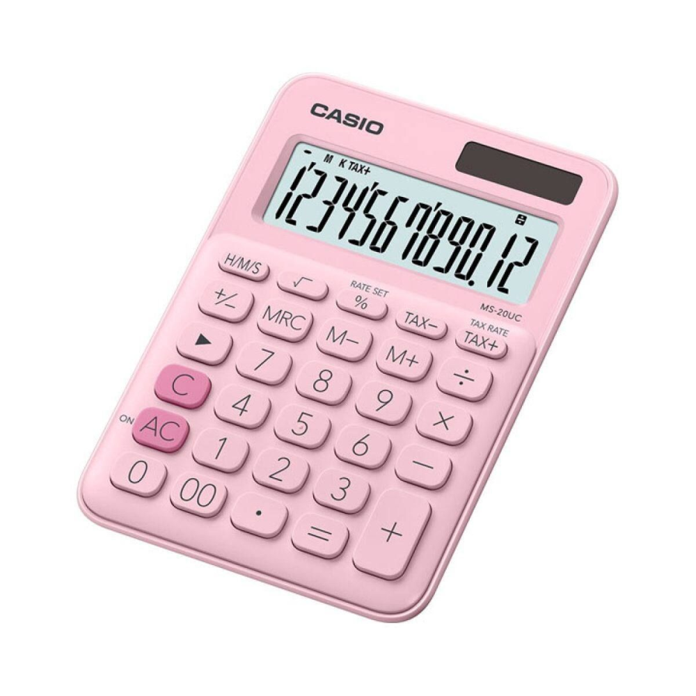 Calculadora De Mesa 12 Dígitos Rosa - Ms-20Uc-Pk-W-Dc