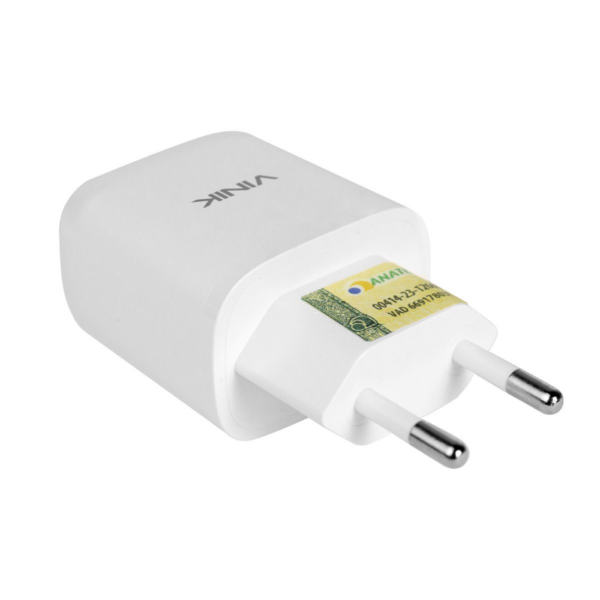 Alternative view of Carregador De Parede 20W Com 1 Saída Tipo C 12V - Branco