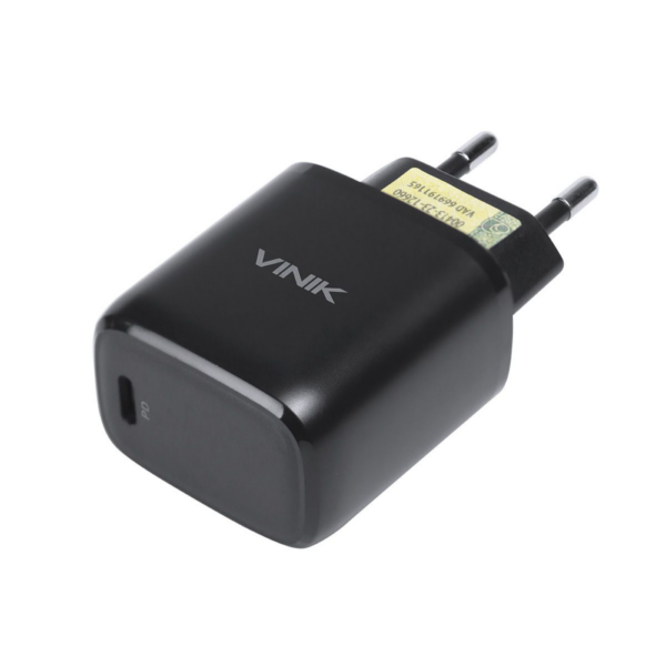 Carregador De Parede 20W Com 1 Saída Tipo C 12V - Preto