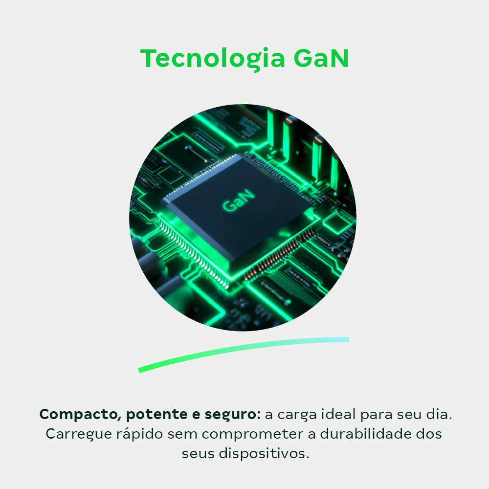 Carregador Ultrarrapido 32W C/ 3 Portas Usb (2 Usb-A + 1 Usb-C) Gan Ec12 4820192 - Imagem 5