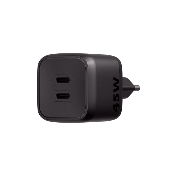 Carregador Ultrarrapido 45W C/ 2 Portas Usb-C Gan Ec20 4820191