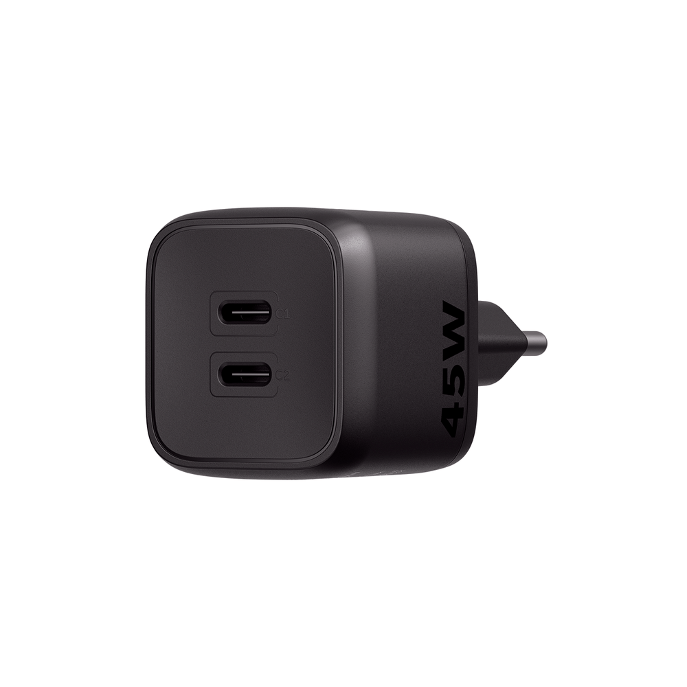 Carregador Ultrarrapido 45W C/ 2 Portas Usb-C Gan Ec20 4820191