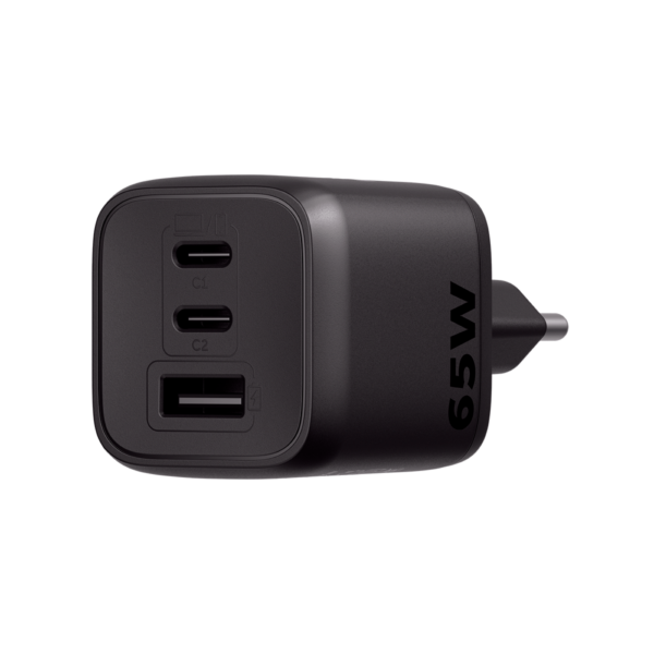 Carregador Ultrarrapido 65W C/ 3 Portas Usb (1 Usb-A + 2 Usb-C) Gan Ec21 4820190