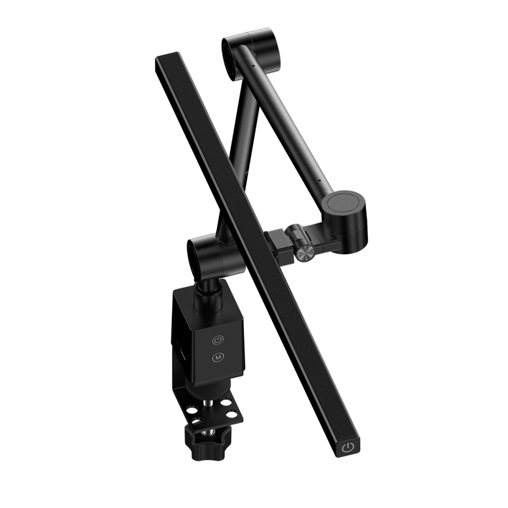 Luminária Barra De Led Pcyes Touch 48Cm 3 Temperaturas Suporte De Mesa 5 Articulações | Sb48Clp - Imagem 3