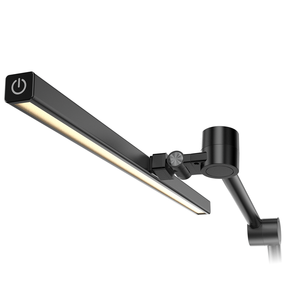 Luminária Barra De Led Pcyes Touch 48Cm 3 Temperaturas Suporte De Mesa 5 Articulações | Sb48Clp