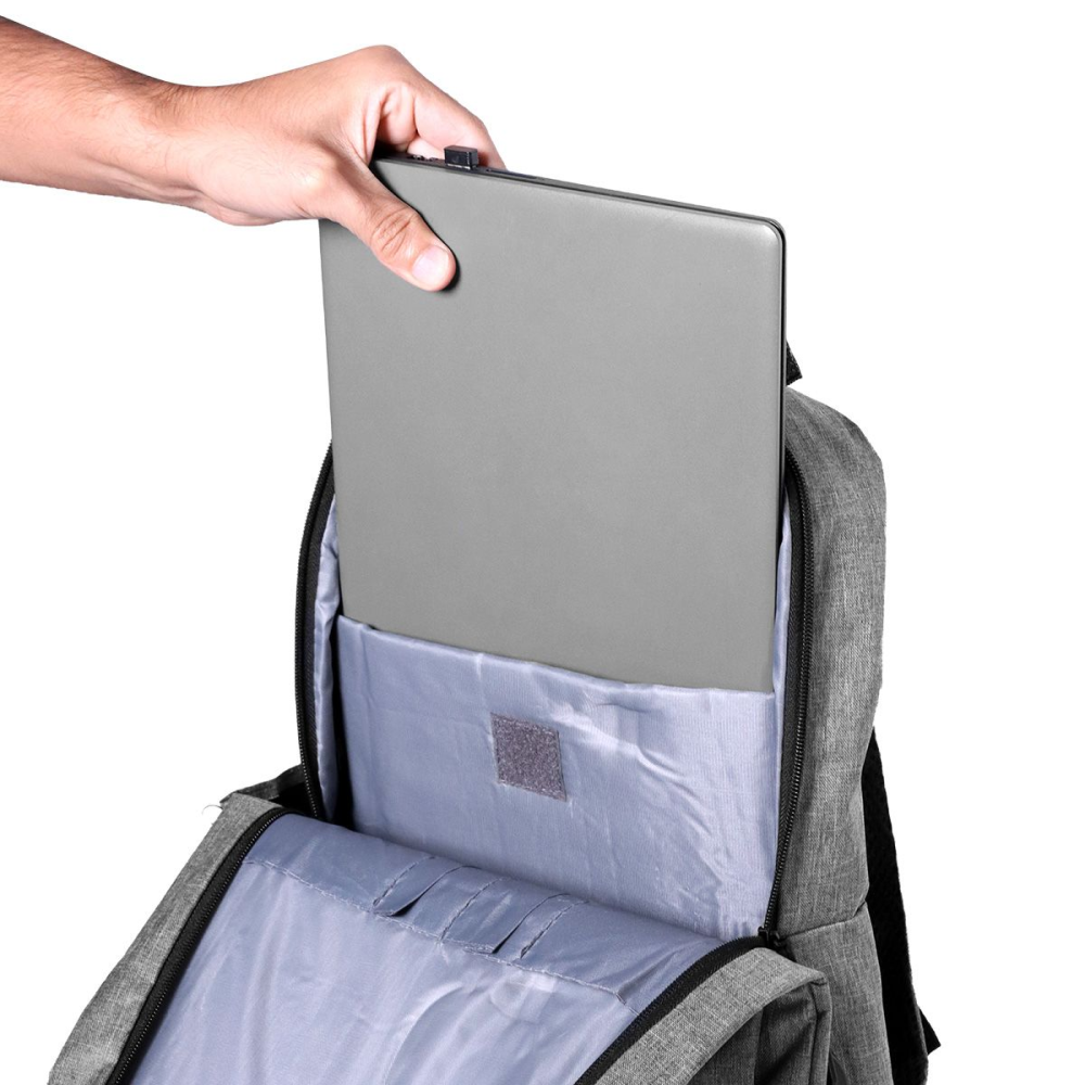 Mochila Para Notebook Vinik Slim Cinza | Vkbag011 - Imagem 4