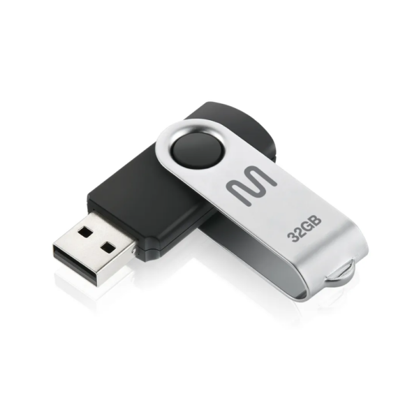 Pen Drive 32Gb Twist2 Preto/Prata Pd589