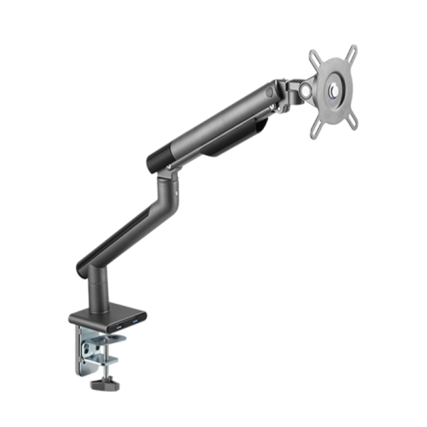 Suporte De Monitor Articulado C/ Mola Mecânica 17'' A 32'' C/ Usb 3.0 - Cinza - Sm-049C