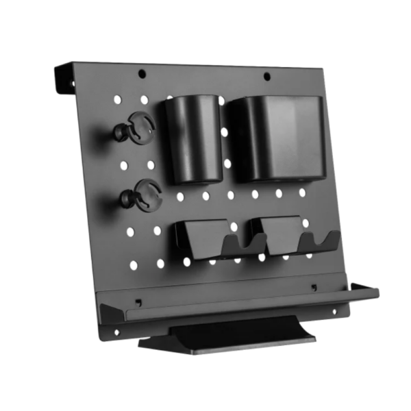 Suporte Headset/Organizador De Mesa Custodiável Pegboard Preto - So-Da06P