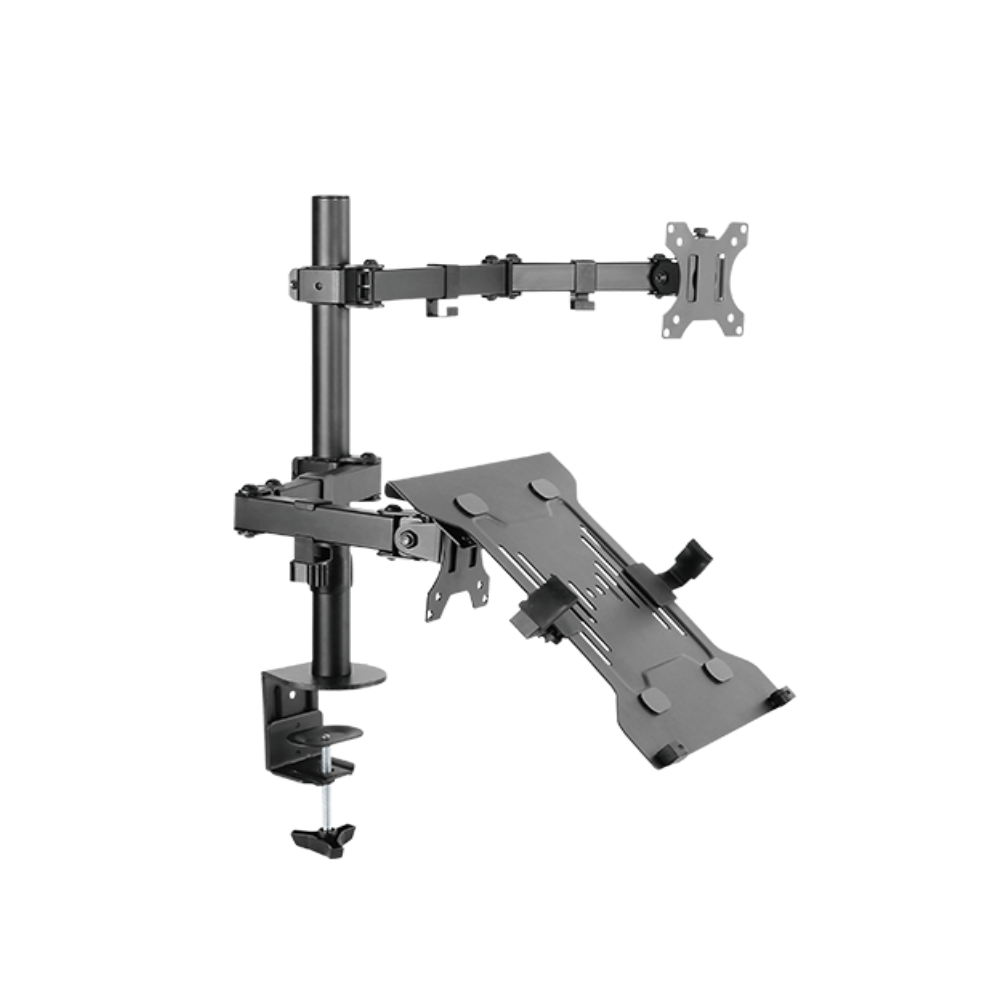 Suporte Para Monitor E Notebook Com Articulação Dupla - Plmsmn1A