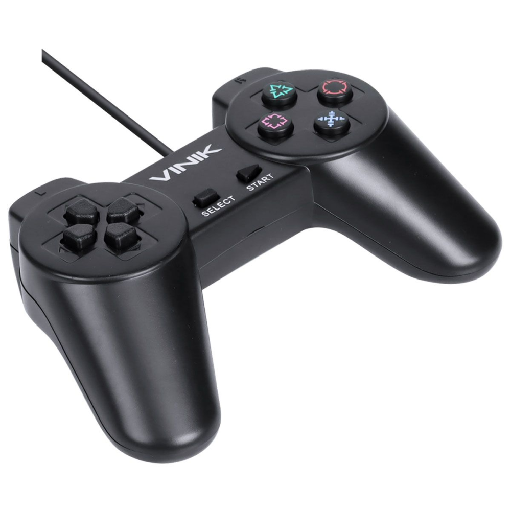 Controle Pc Usb Ps1/Playstation 1 Preto - Retrô - Vinik Play 1 Preto - Imagem 2