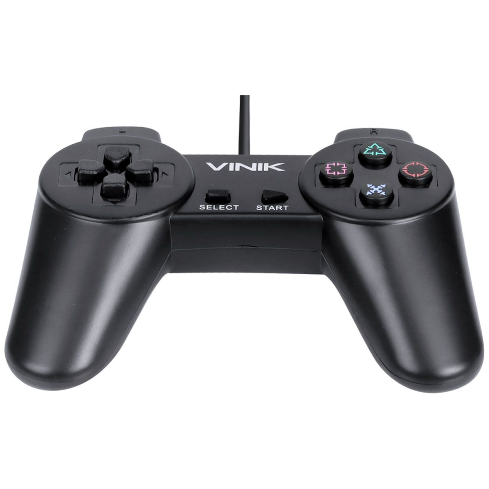 Controle Pc Usb Ps1/Playstation 1 Preto - Retrô - Vinik Play 1 Preto - Imagem 3