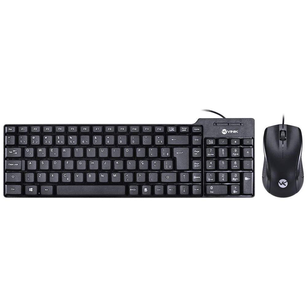 Kit Teclado E Mouse Usb Dynamic - Mouse 1000 Dpi Cabo 1.8 Metros - Vinik - Cd100 - Imagem 2