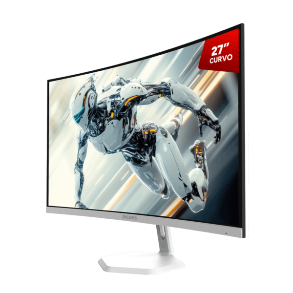 Monitor Gamer Pcyes O-Creed O27C 27" Curvo Fhd Va 180Hz 1Ms Hdmi/Dp Freesync White Ghost Pmgo27C180Wg