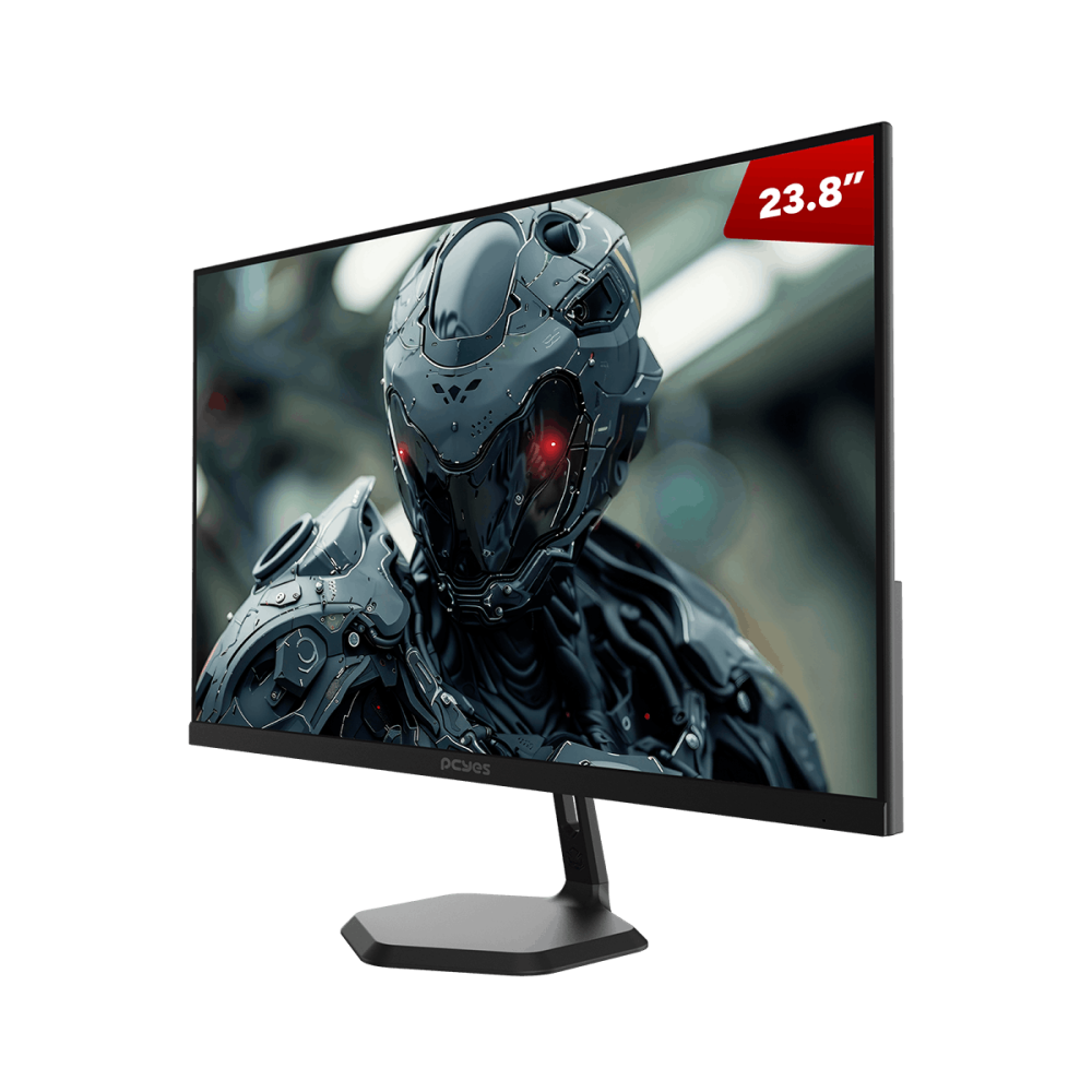 Monitor Gamer Pcyes Quartzo Q23F 23.8" Flat Fhd Ips 100Hz 5Ms Hdmi/Vga Freesync Black Vulcan Pmgq23F100Bv