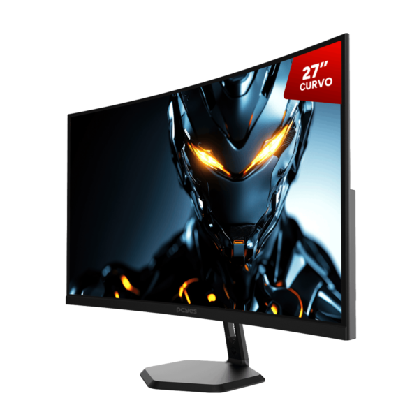 Monitor Gamer Pcyes Quartzo Q27C 27" Curvo Fhd Va 100Hz 5Ms Hdmi/Vga Freesync Black Vulcan Pmgq27C100Bv