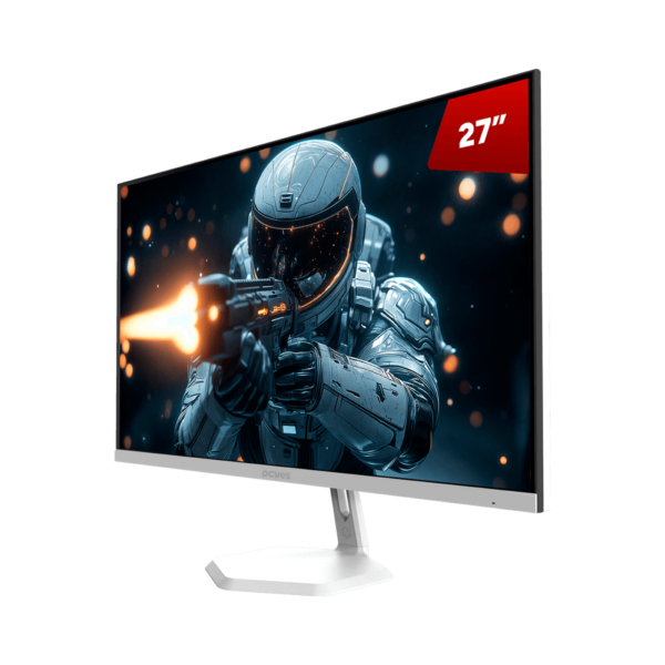 Monitor Gamer Pcyes Quartzo Q27F 27" Flat Fhd Ips 100Hz 5Ms Hdmi/Vga Freesync White Ghost Pmgq27F100Wg