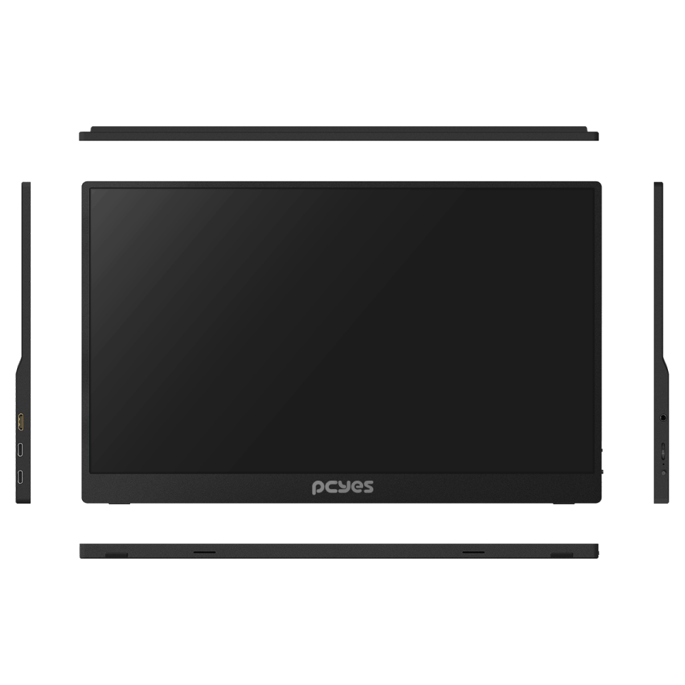 Monitor Portátil Pcyes Quartzo Q15F 15,6" Flat Fhd Ips 60Hz 5Ms Mini Hdmi/Usb Type-C Black Vulcan Pmpq15F60Bv - Imagem 6